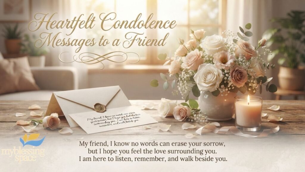 Condolence Messages to a Friend