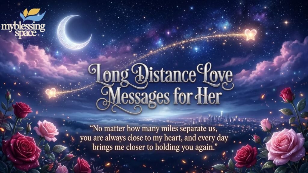 Long Distance Love Messages for Her ✈️