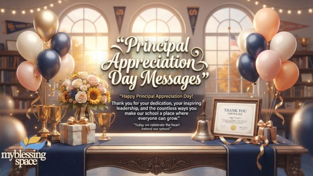 Appreciation and Beautiful Lines for a Principal