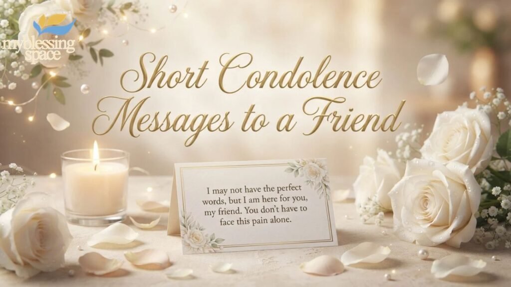 Condolence Messages to a Friend