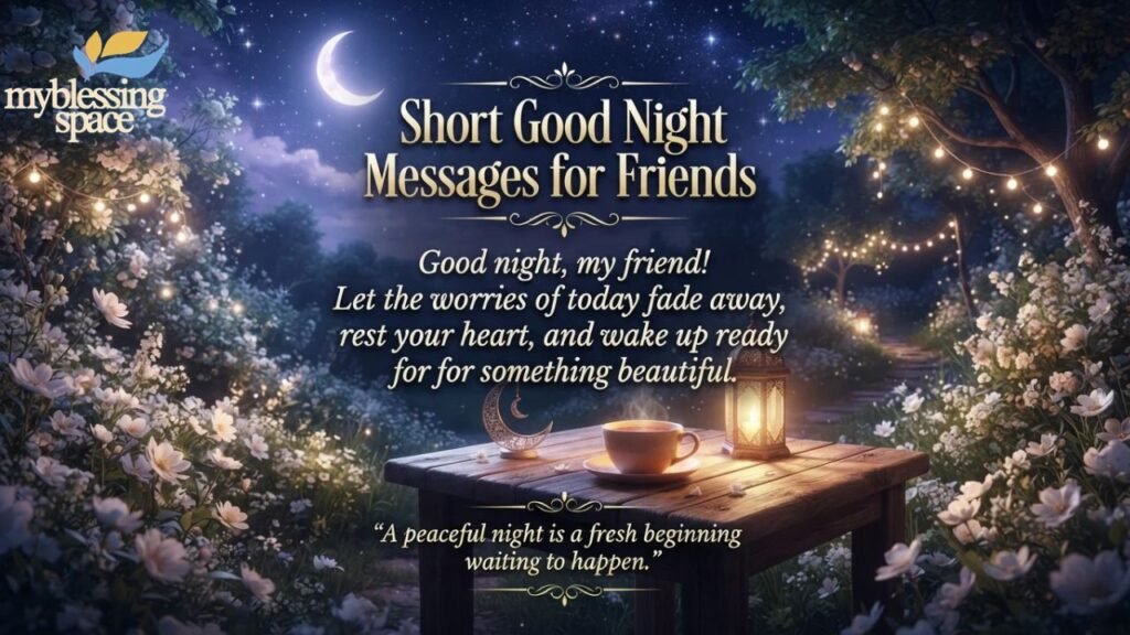 Good Night Messages for Various Friends