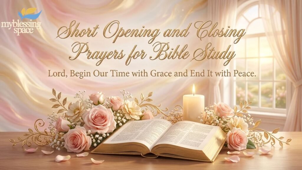 Short Opening and Closing Prayers for Bible Study