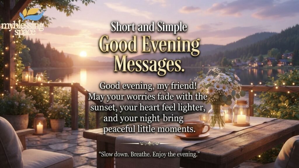 Good Evening Messages for Friends That Feel Real