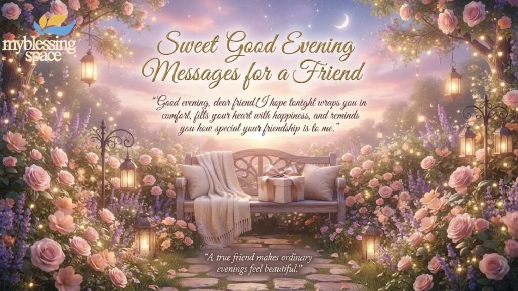 Good Evening Messages for Friends That Feel Real