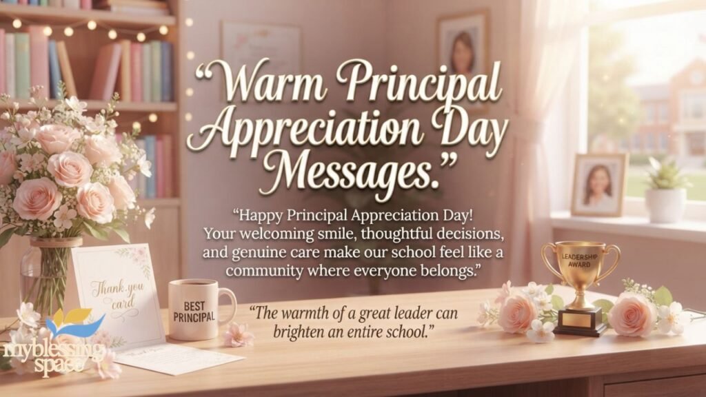 Appreciation and Beautiful Lines for a Principal