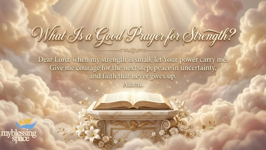 What Is a Good Prayer for Strength_